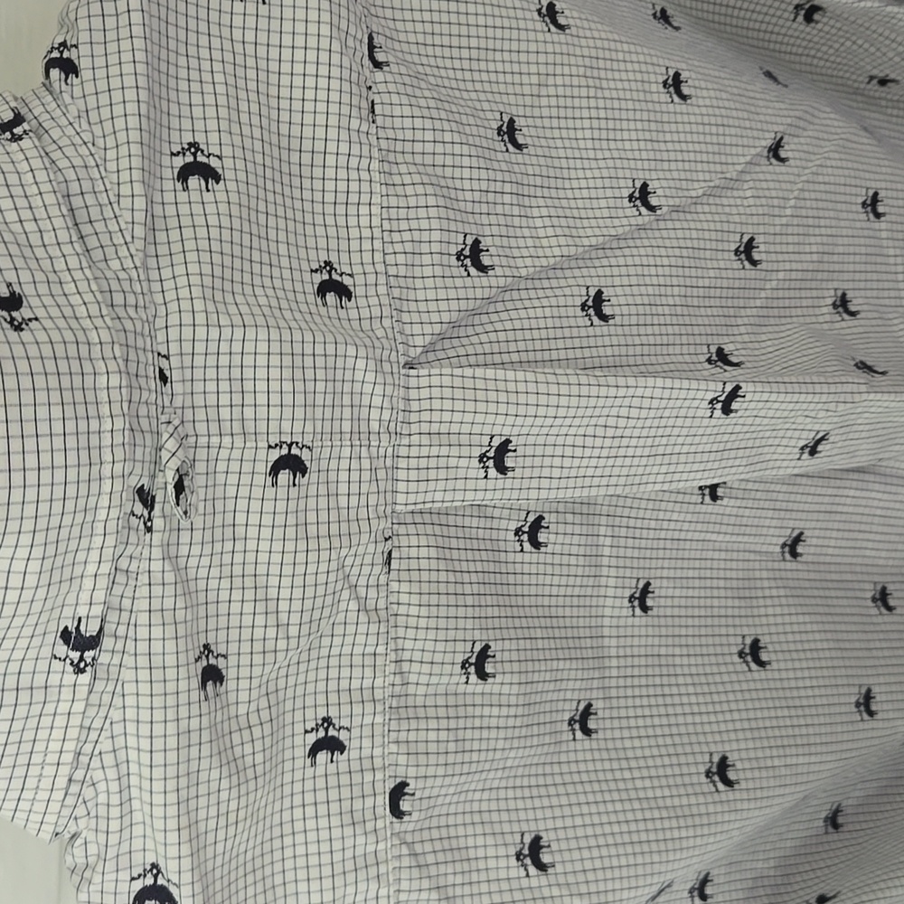 Brooks Brothers White Patterned Shirt - Picture 9 of 10